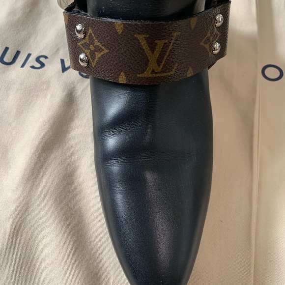 🌸 Authentic Louis Vuitton Rhapsody riding boots in size 40 - Picture 4 of 14